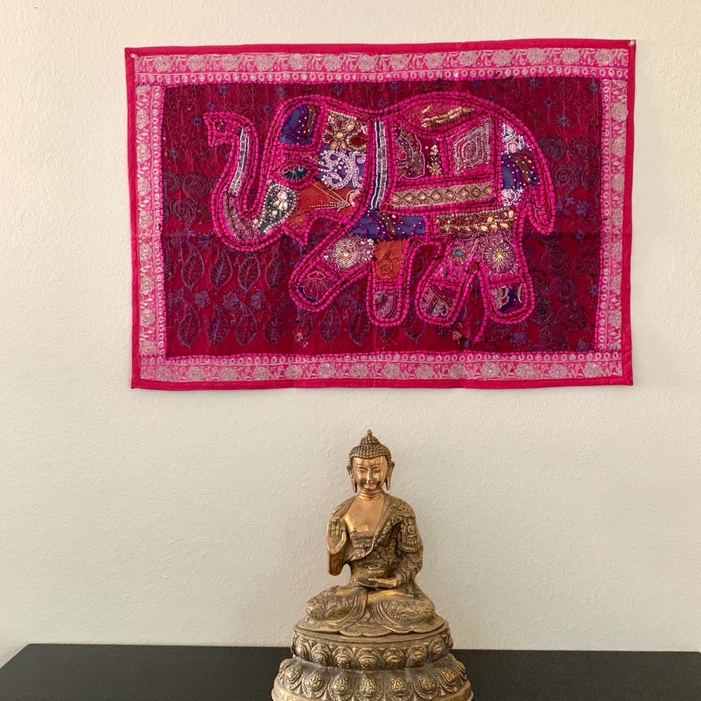 Embroidered Bohemian Style Wall Hanging